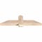 Ekena Millwork Eugene Smooth Timber Gable Bracket, Douglas Fir, 48"W x 14"H x 3 1/2"D x 5 1/2"F, 7/12 Pitch GBW048X14X0406EUG00SDF - alternate 2